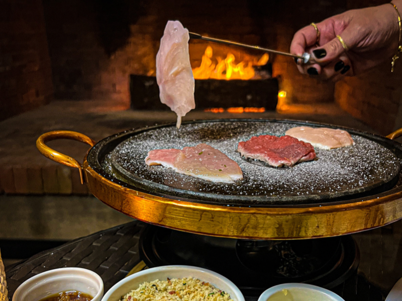 Fondue tradicional carnes