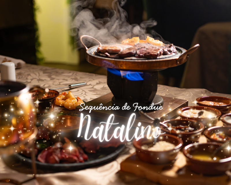 Sequência de fondue Natalino