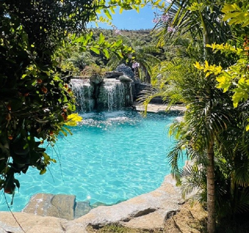 piscina cascata