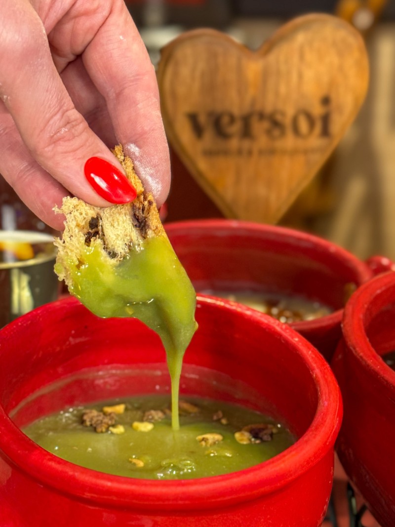 Detalhe fondue de chocolate